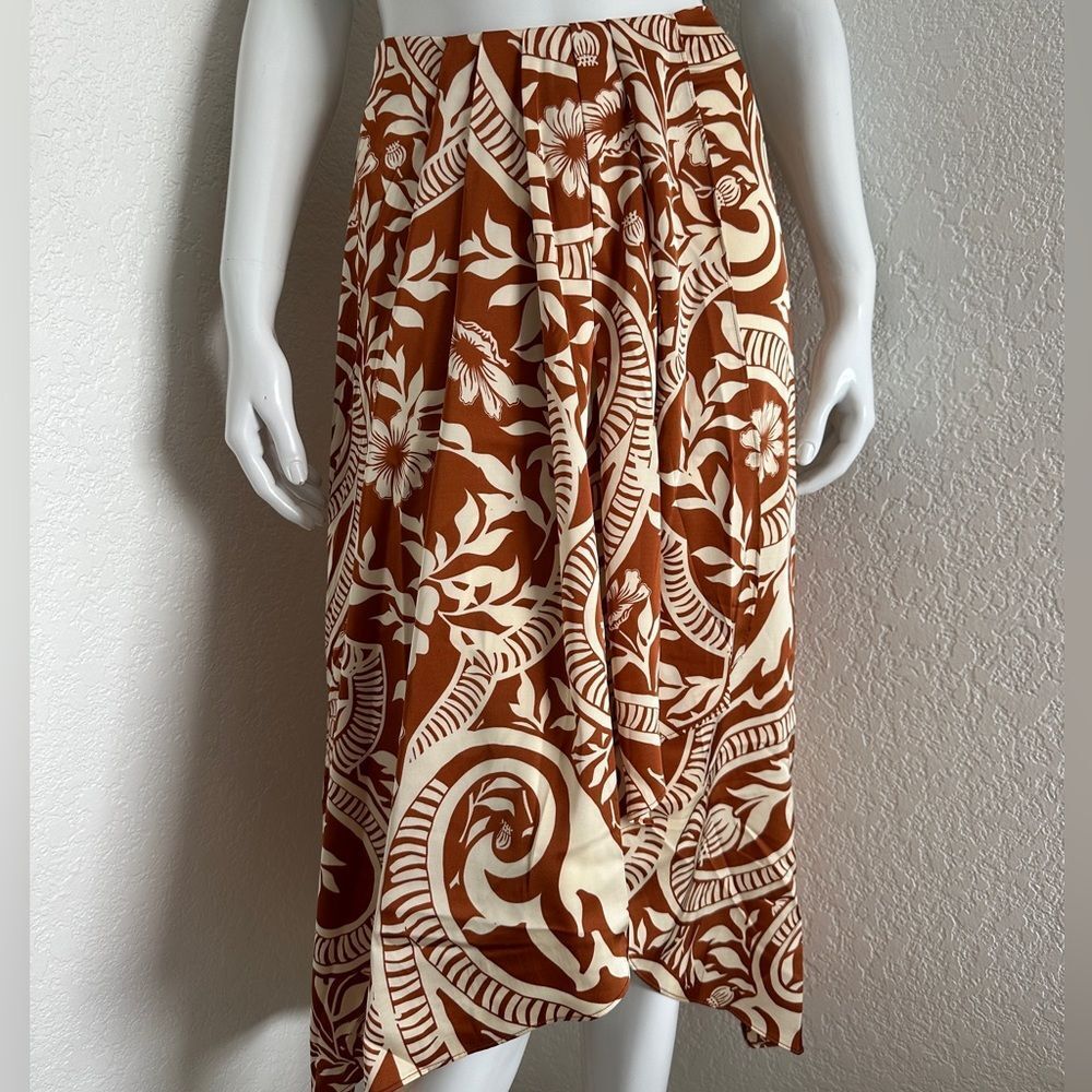 JOIE Skirt Pleated Front Ruffle Hem Faux Wrap Size XS • NEW WITH TAGS •